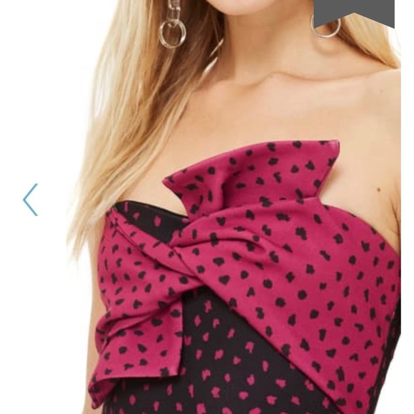 NWOT TopShop Strapless Dress Size 4 - Picture 3 of 6